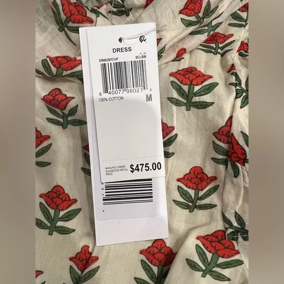 RHODE Lydia Dress Scarlet Begonia - Picture 3 of 5